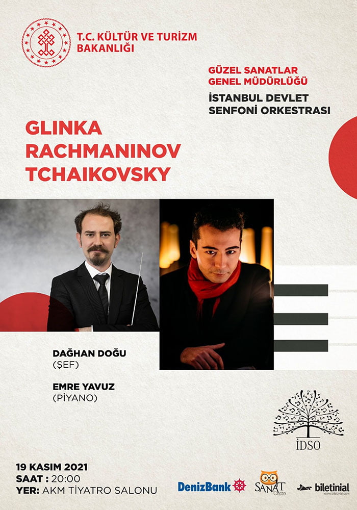 İDSO DenizBank Konserleri’nde Bu Hafta; Glinka, Rachmaninov ve Çaykovski Var!