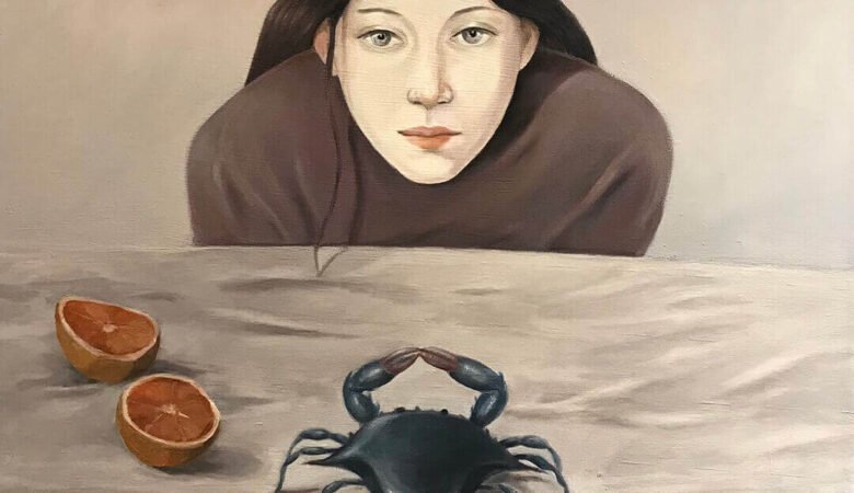 Serpil Mavi Üstün - Dialogue, 2022, oil on canvas, 60x60 cm