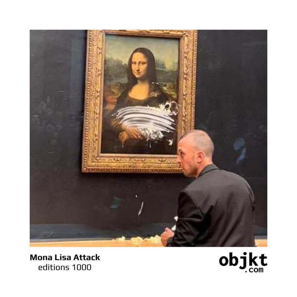 Pastalı saldırıya uğrayan Mona Lisa tablosu, 2022