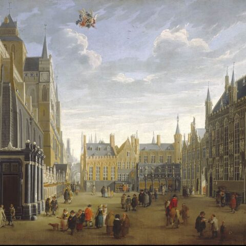 "The Burg in Bruges", painted c. 1691–1700 by Jan Baptist van Meunincxhove