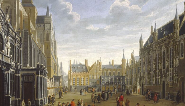 "The Burg in Bruges", painted c. 1691–1700 by Jan Baptist van Meunincxhove