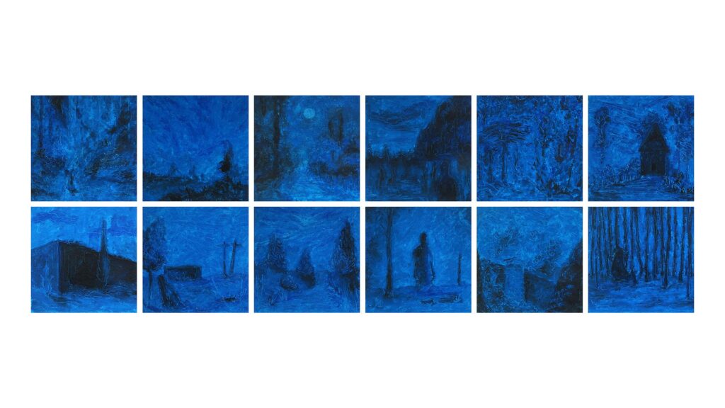 Cemal Nazım Arslan’ın Kişisel sergisi "Mavi" Gru Sanat Galerisi’nde
