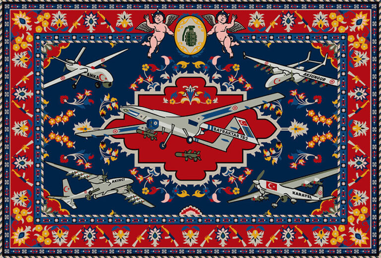 Halil Altındere, Siha Halı 1, 2023, 190 x 280cm
