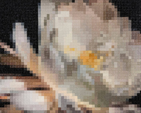 Merve Şendil, One Night Poetic, 2022, Tuval üzerine yağlı boya, 80 x 110,5 cm (SANATORIUM ve sanatçının izniyle)