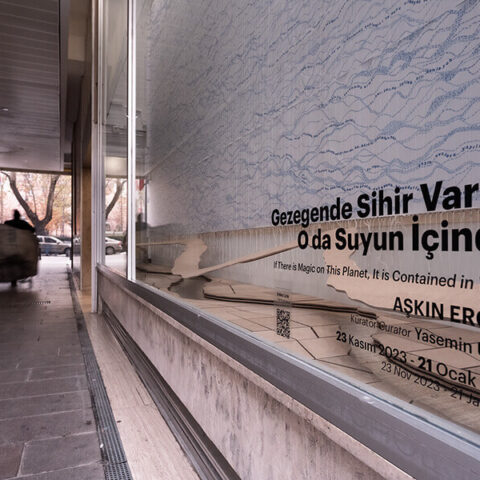 Aşkın Ercan,"Gezegende Sihir Varsa O da Suyun İçinde" Sergisi, 2023, Goethe-Institut Ankara Galeri Vitrin