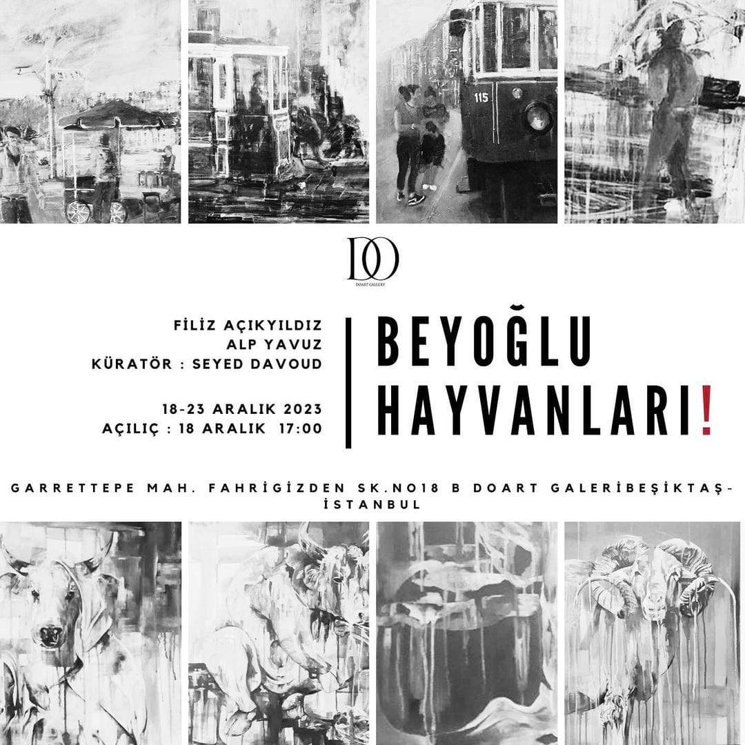 "Beyoğlu Hayvanları" Sergisi DOART Galeri'de!