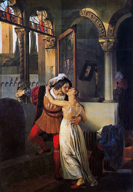 Romeo ve Juliet Ressam:Francesco Hayez