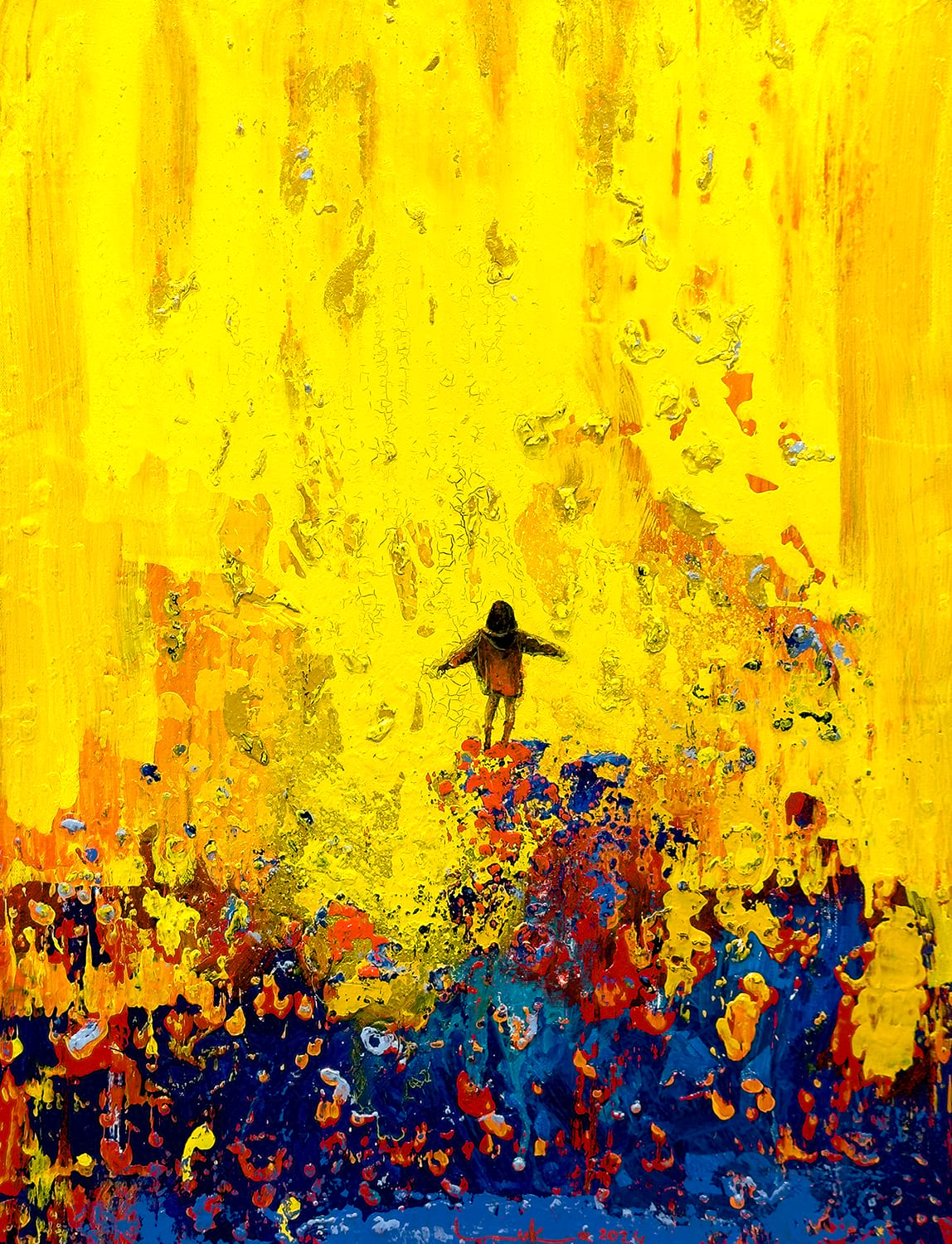 Sanrı, 2024, Tuval üzerine akrilik boya, 80 x 60 cm - Luka
