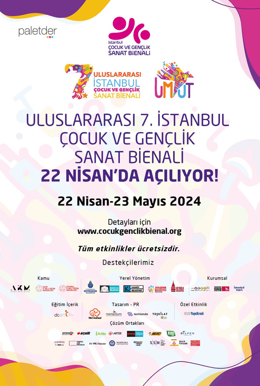 İstanbul Çocuk ve Gençlik Sanat Bienali Başlıyor!