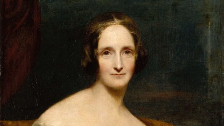 Mary Wollstonecraft Godwin Shelley, Richard Rothwell tarafından 1840'ta yapılan portresi ( detay )