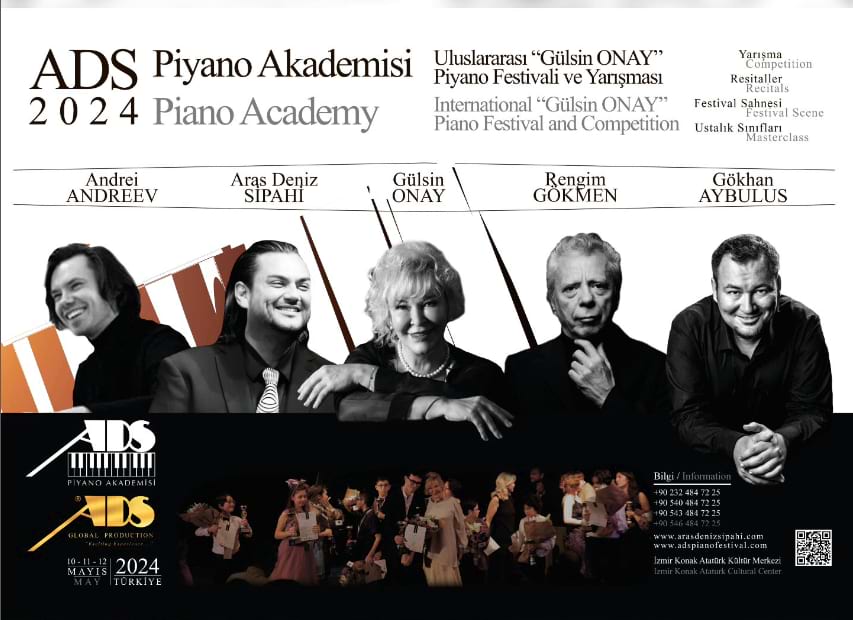 2024 Uluslararası Gülsin ONAY Piyano Festivali ve Yarışması Başlıyor!