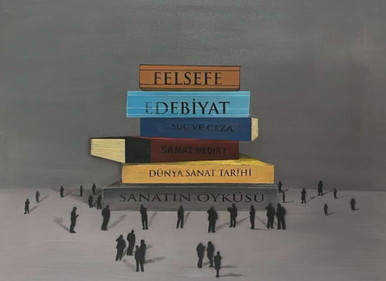 Bekleyenler, tükt, 2023, 80x60cm - Çetin Akmeşe