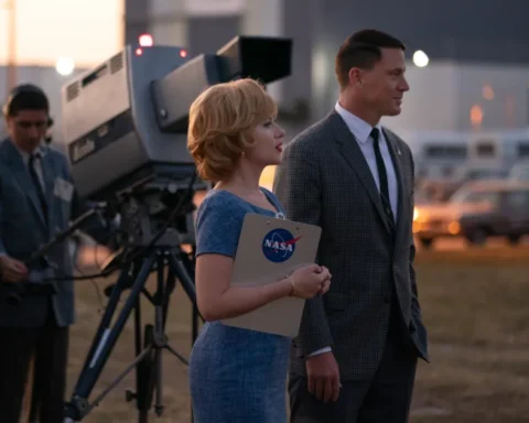 Scarlett Johansson and Channing Tatum in "Fly Me To The Moon"