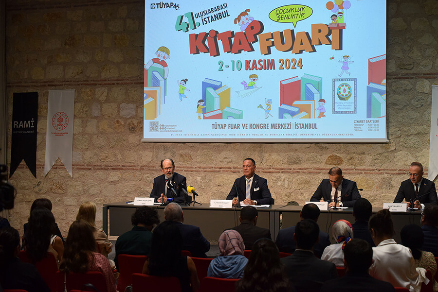 41. Uluslararası İstanbul Kitap Fuarı basın toplantısından.