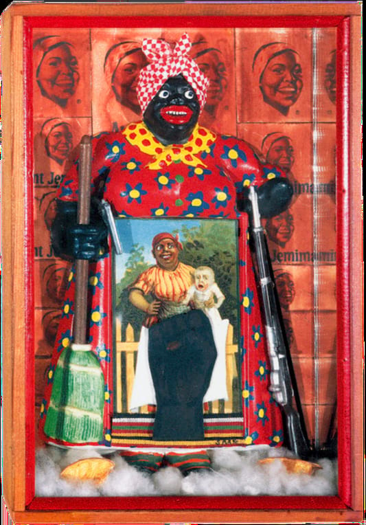 Betye Saar, Aunt Jemima's Salvation, 1972, Karma medya montajı