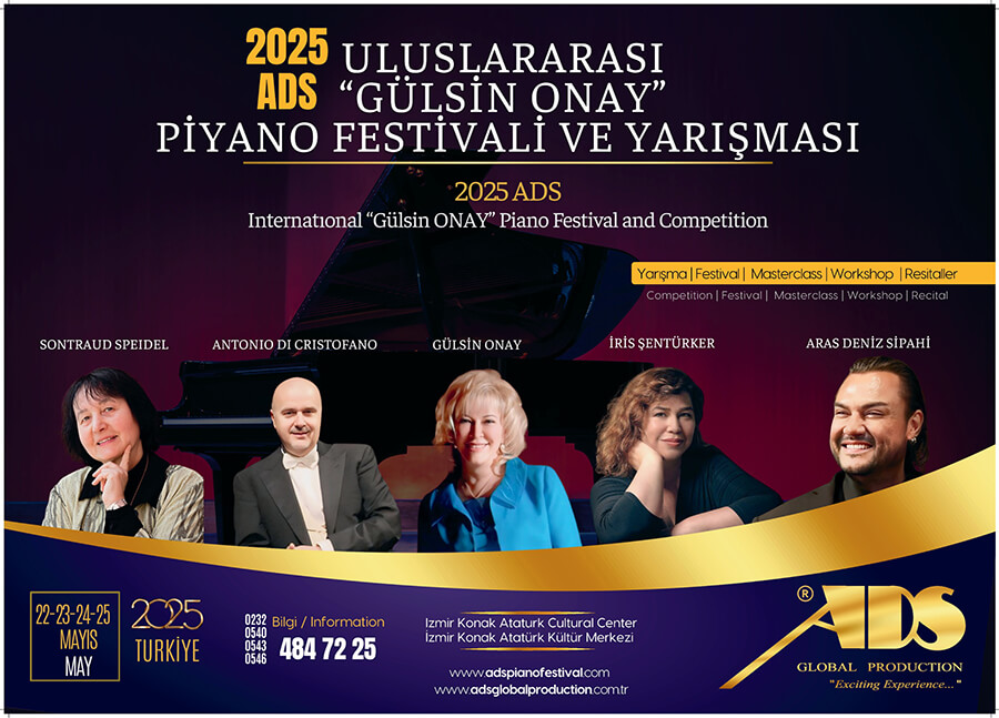 2025 ADS Uluslararası "Gülsin Onay" Piyano Festivali ve Yarışması