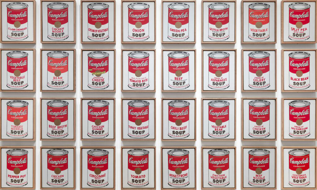 Andy Warhol,Campbell's Soup Cans, 1962