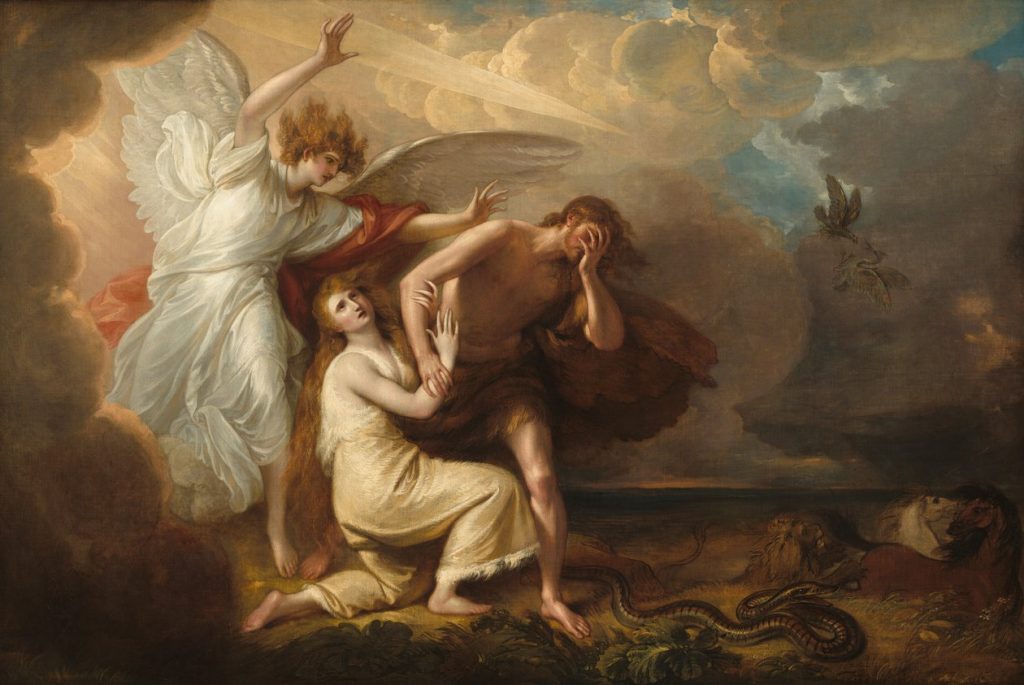 Benjamin West, Adem ve Havva'nın Cennetten Kovulması, 1791