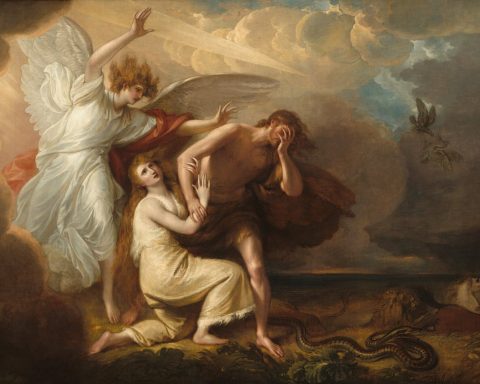 Benjamin West, Adem ve Havva'nın Cennetten Kovulması, 1791