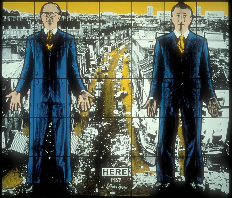 Gilbert ve George, 35 adet elle renklendirilmiş jelatin gümüş baskıdan oluşan 1 set, 1987.