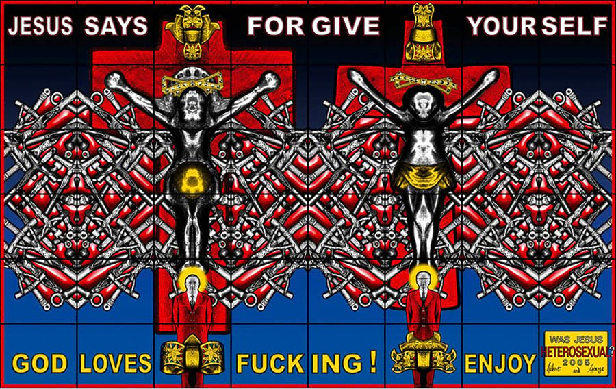 Gilbert & George, İsa Heteroseksüel miydi?, 2005, White Cube, Londra