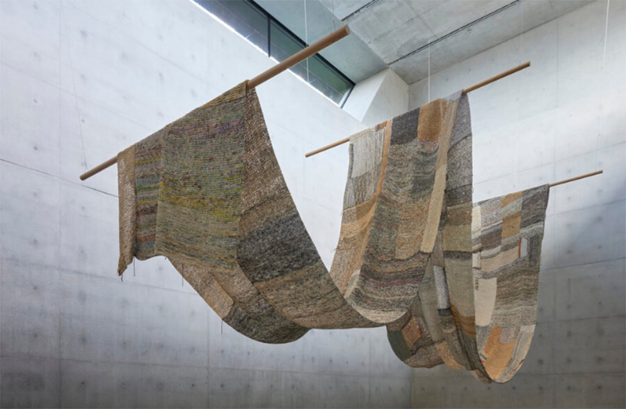 Installation view of ‘Movana Chen: Knitting Conversations’, 2024, © Movana Chen. Photo: Wilson Lam, M+, Hong Kong