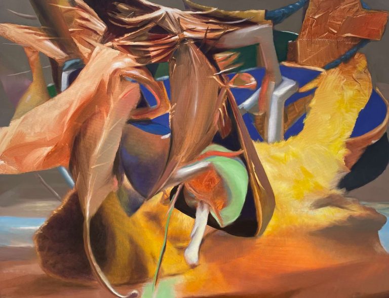 Temür Köran, İsimsiz, Tüyb, 110x140cm, 2023