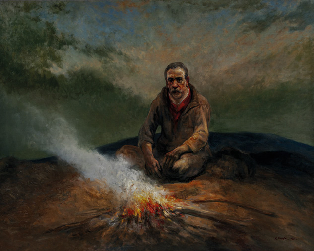 Ahmet Umur Deniz, Yalnız, 2022, Tuval Üzerine Yağlı Boya, 130x160cm