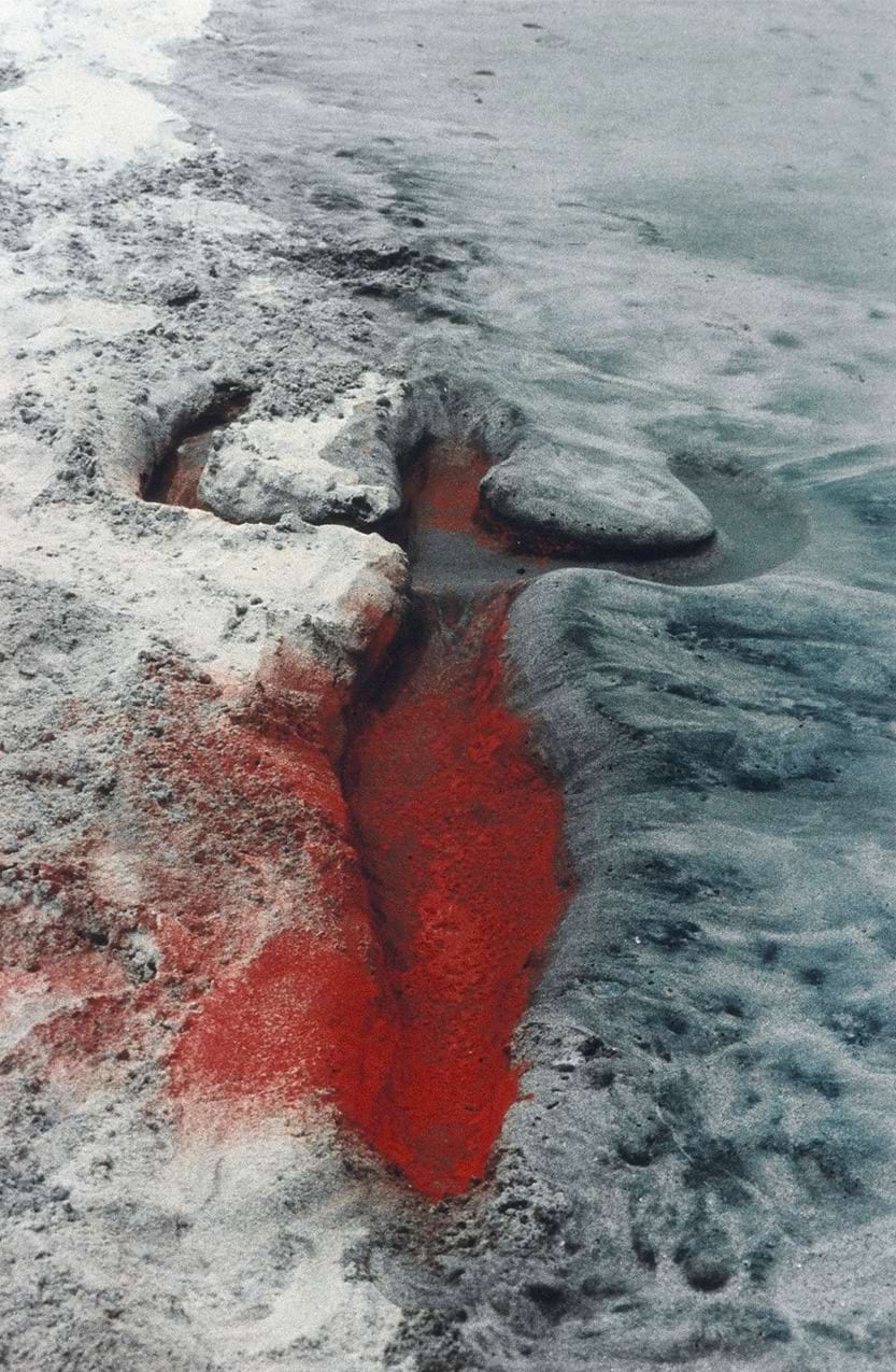 Ana Mendieta, Untitled from Silueta series in Mexico, 1976.