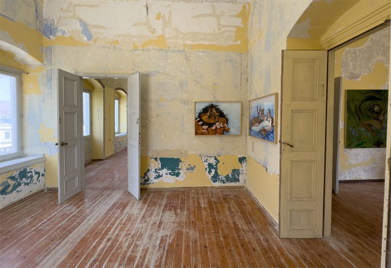 From All Things Become Islands Before My Senses. Exhibition view, Leros, 2024