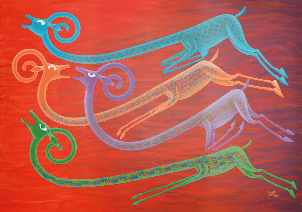 Ömer Onay, Yitik Alemler Serisi, 200 x 135 cm