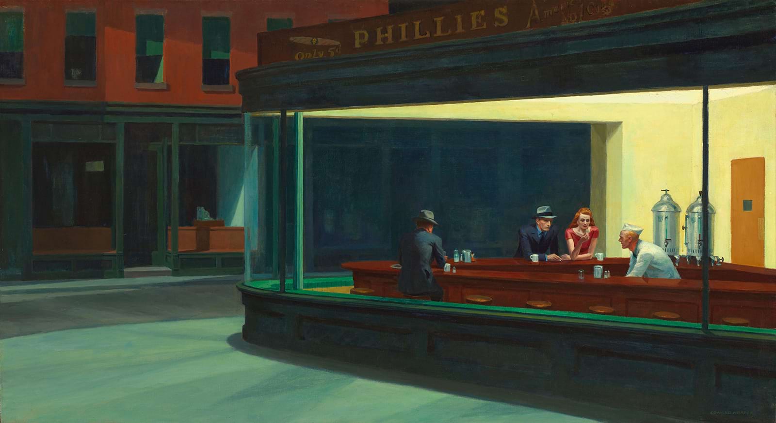 Edward Hopper, Gece Kuşları (Nighthawks), 1942
