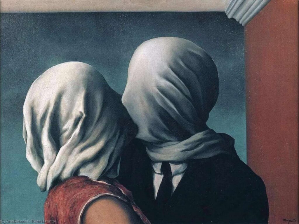 Rene Magritte, The Lovers II, 1928.