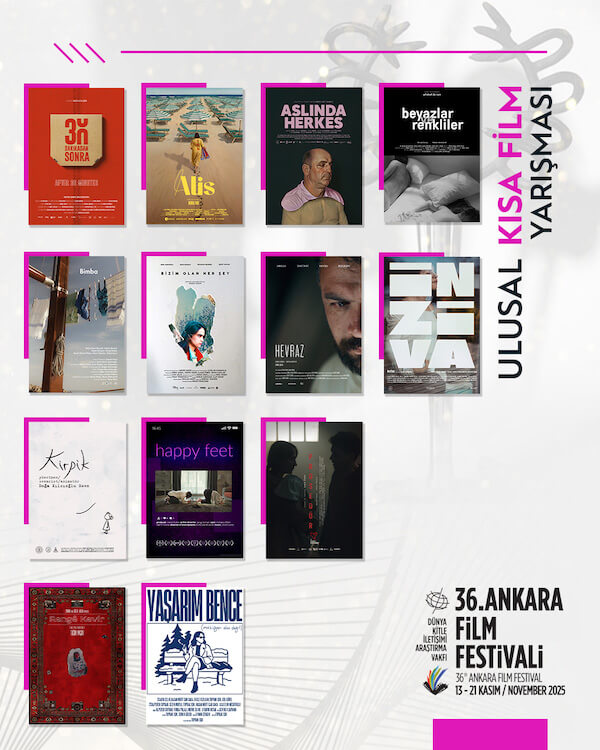 36. Ankara Film Festivali, Ulusal Kısa Film Yarışması Filmleri