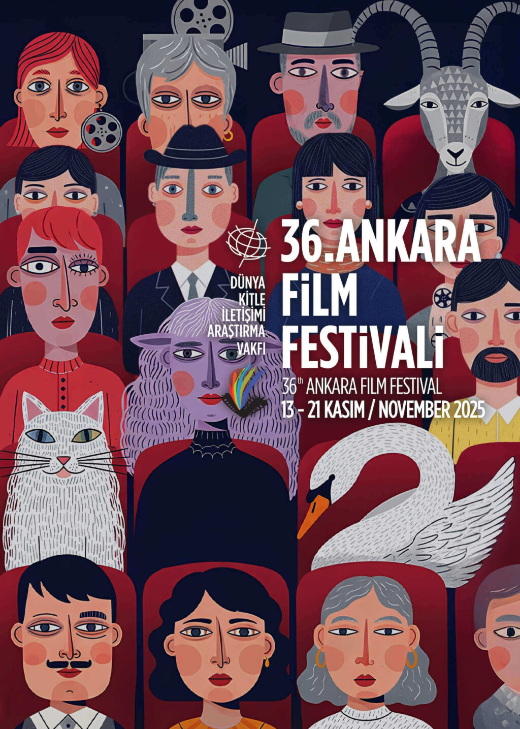 Ankara Film Festivali 2025 Afişi Tasarım: Atay Erol