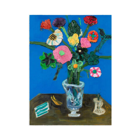 Georgina Gratrix, Bon Bon Bouquet, 2025, Tuval üzerine yağlıboya, 80 x 60 cm