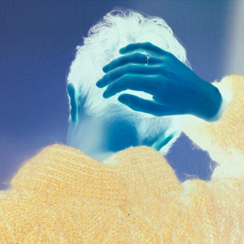 Jyll Bradley, "Self-Portrait with Jumper" 1987-2024 (solarised), 2025