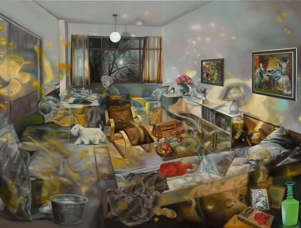 Karin Kneffel, Untitled, 2025, oil on canvas, 180 x 240 cm