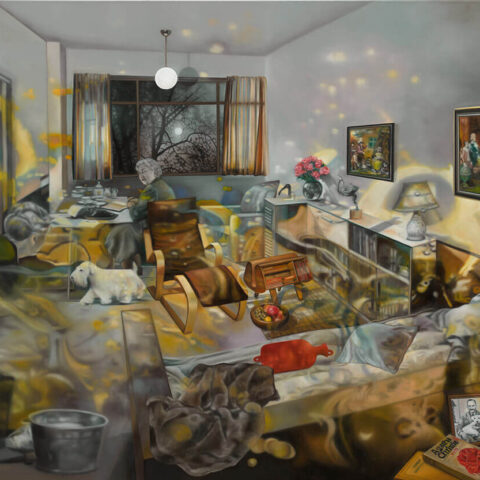 Karin Kneffel, Untitled, 2025, oil on canvas, 180 x 240 cm