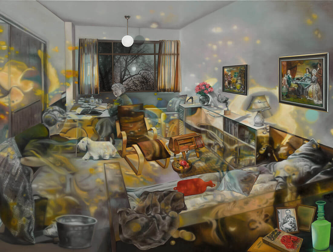 Karin Kneffel, Untitled, 2025, oil on canvas, 180 x 240 cm