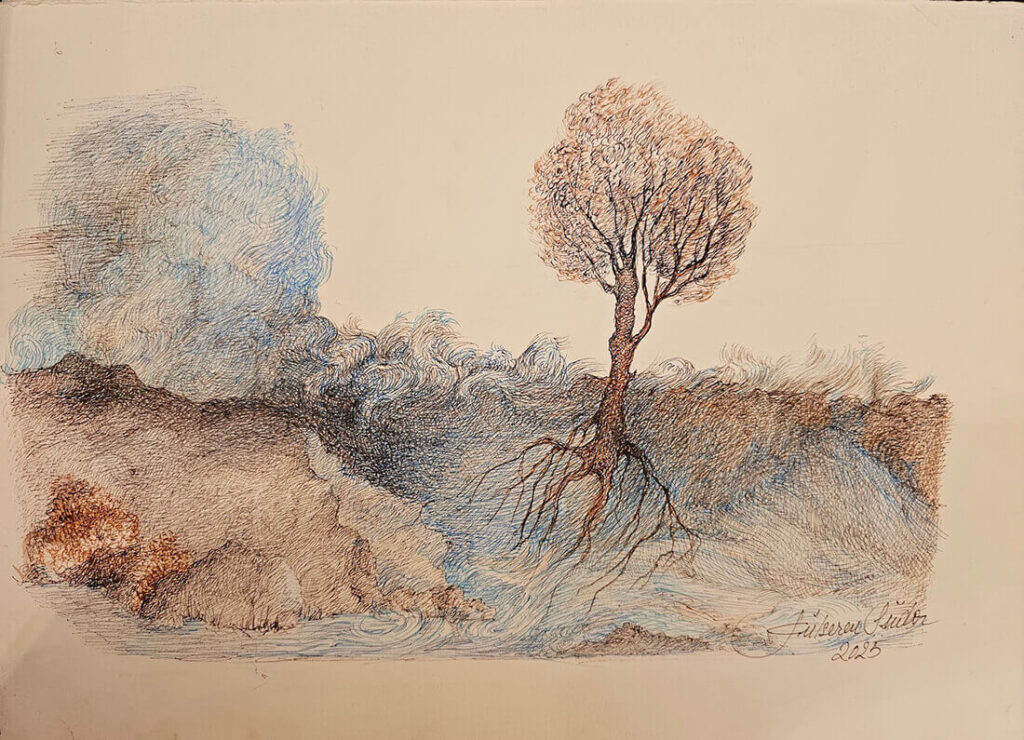 Gülseren Südor, "Fırtına" 25 x 35cm