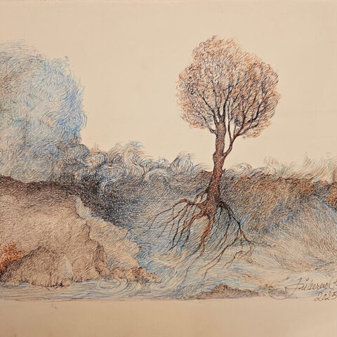 Gülseren Südor, "Fırtına" 25 x 35cm