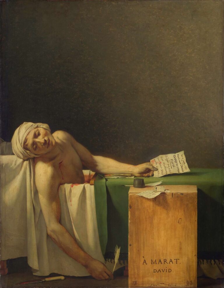 Jacques Louis David, Marat’ın Ölümü, 1793.