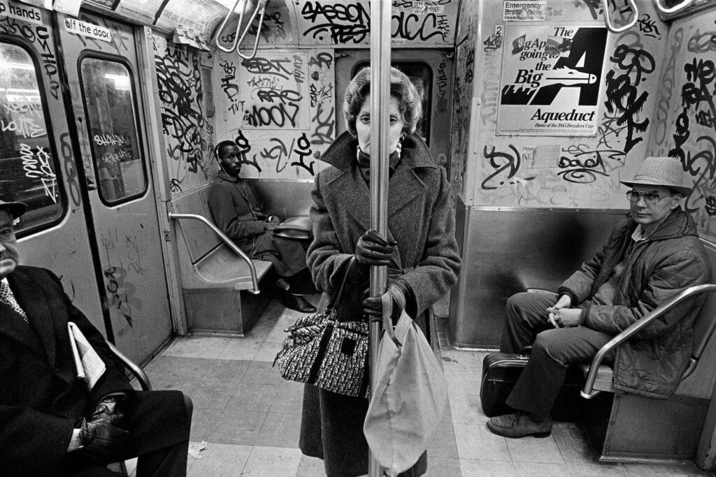CC Train, NYC, 1982 by Richard Sandler from The Eyes of the City