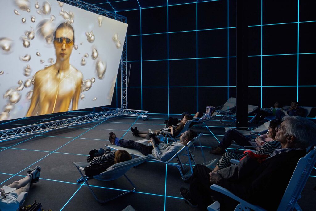 Hito Steyerl, Factory Of The Sun Installation Venice Biennale, 2015