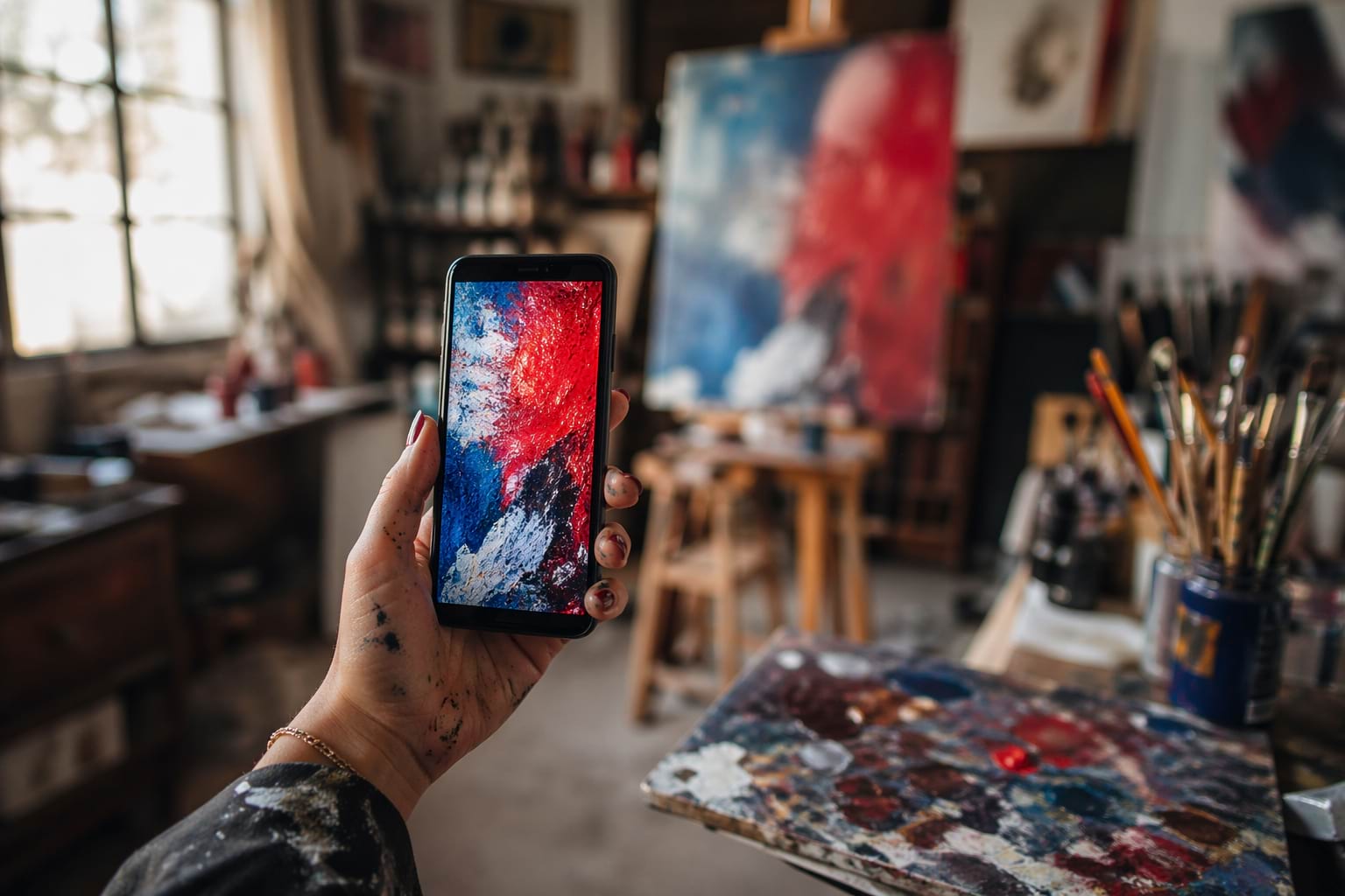 Galeriden Algoritmaya, Fotoğraf: Banana Pro AI