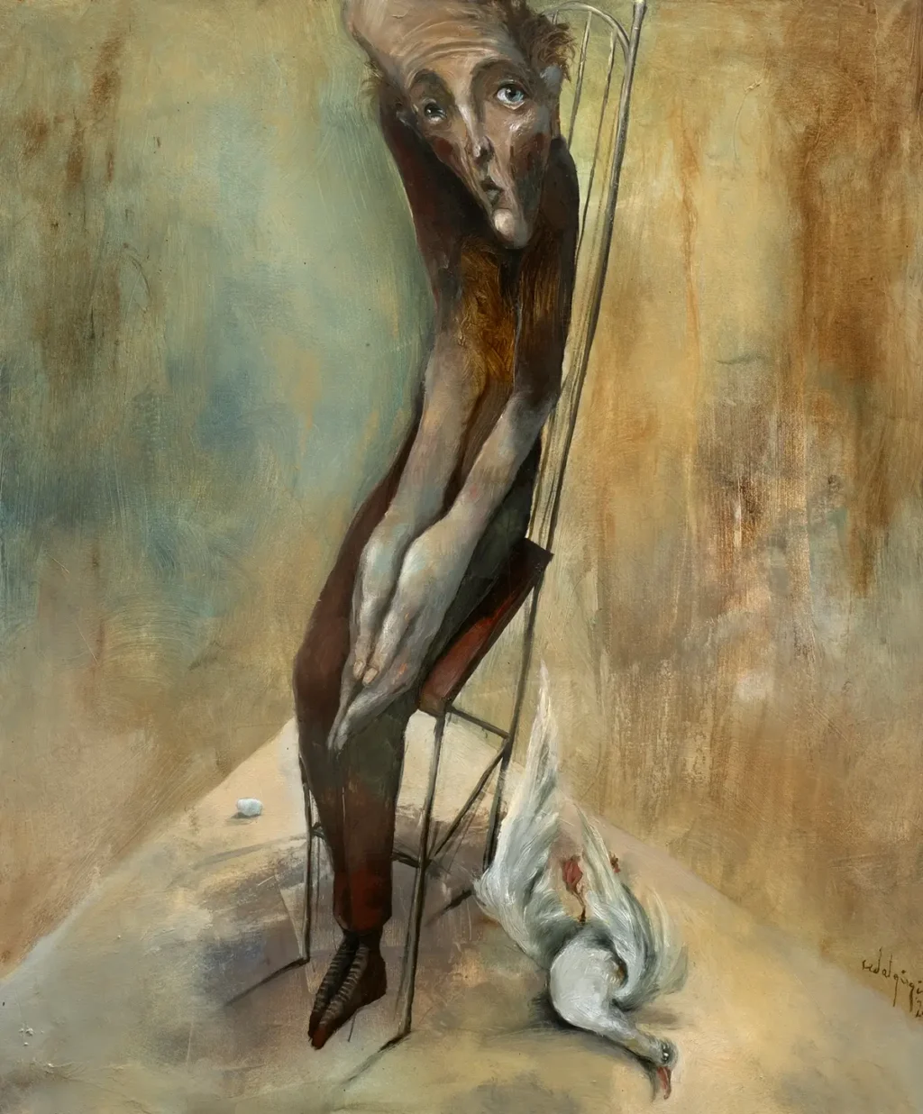Sedat Girgin, Biricik, Tuval üzerine yağlıboya, 130 x 162 cm