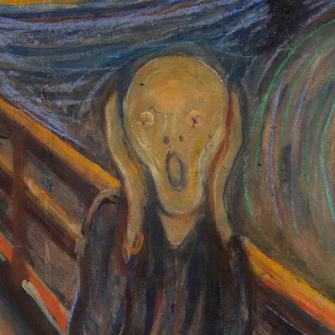 Edvard Munch, Çığlık, 1893, DETAY