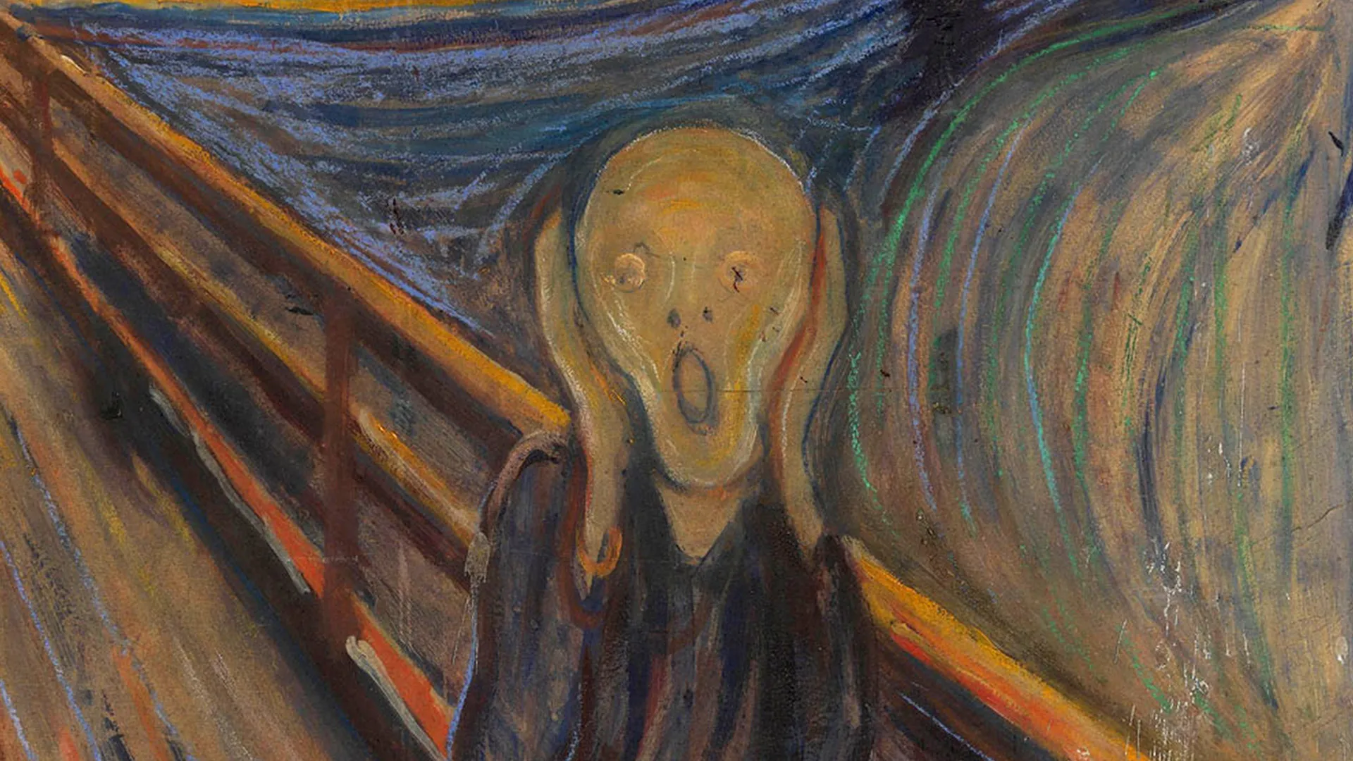 Edvard Munch, Çığlık, 1893, DETAY