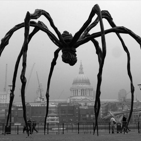 Louise Bourgeois, Maman (1999) Long Museum, China, Shanghai, (bronz, çelik ve mermer, 927 x 891 x 1024 cm)